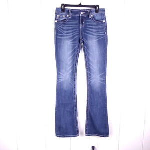 Miss Me Jeans Womens SZ 28 Slim Fit Boot Cut Flared Western Cowgirl Rodeo Casual